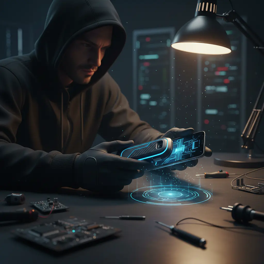 Techniker bei der Arbeit an einem Prototyp
